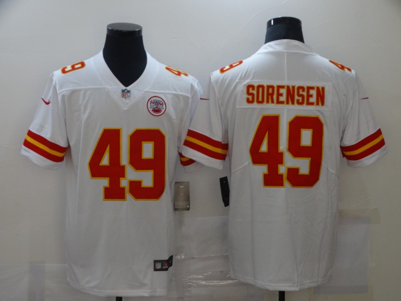 Men's Kansas City Chiefs Daniel Sorensen #49 White Jersey
